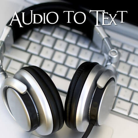 Audio file to text